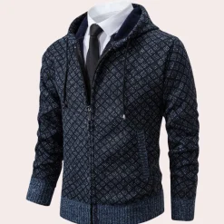 Truien & Vesten Heren*KEKOA - Comfortabel Gebreid Herenvest met Capuchon voor de Lente en Zomer