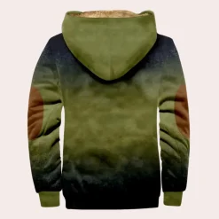 Jassen Heren*KIKA - Comfortabel Capuchonjack voor Heren - Lente/Zomer Editie Militair Groen