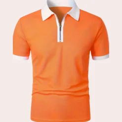 Shirts Heren*Klassiek heren T-shirt voor de zomer Oranje