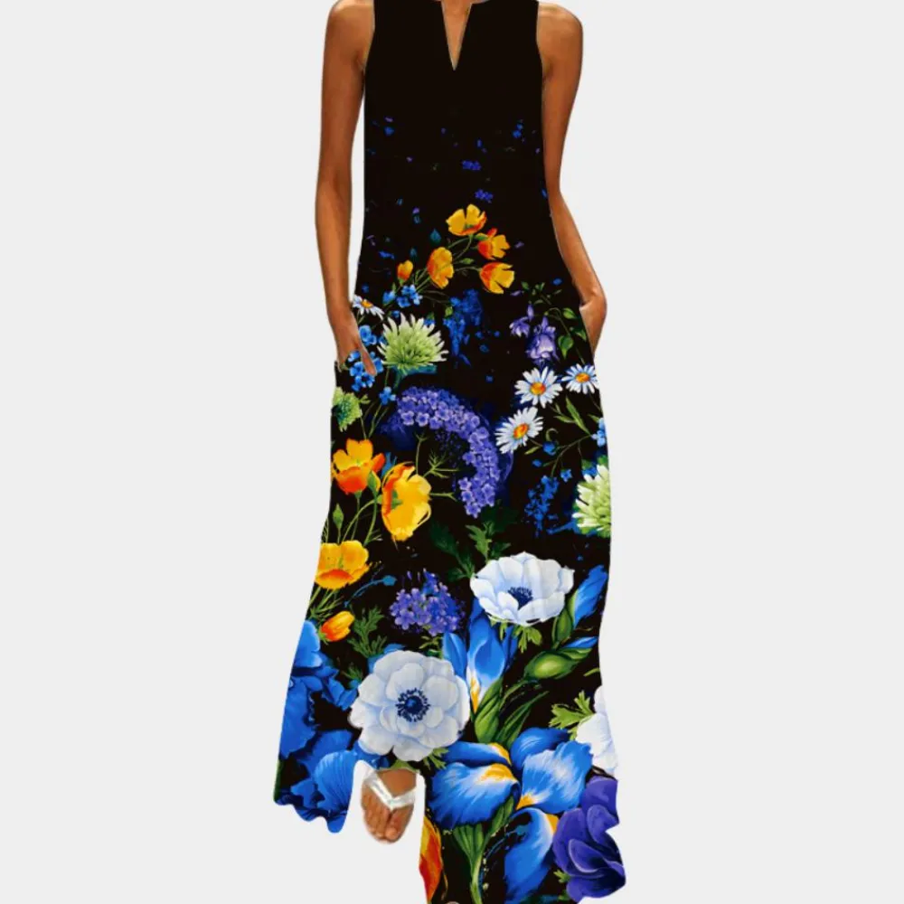 Jurken & Jumpsuits Dames*Kleurrijke zomerse damesjurk