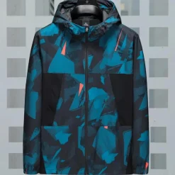 Jassen Heren*Konstantin - Herenjas met moderne camouflage en capuchon voor de zomer