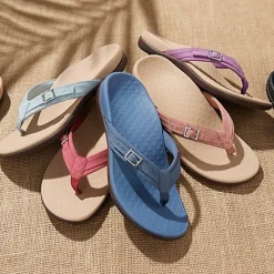 Damesschoenen*Kyra - Ondersteunende zomerse teenslippers