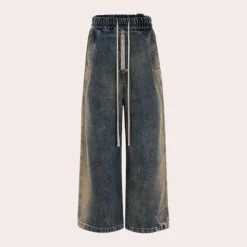 Broeken Heren*Kyril - Casual baggy herenjeans voor de zomer Blauw