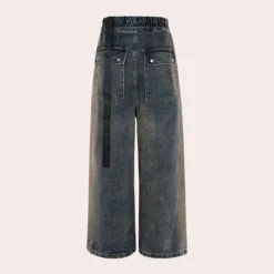 Broeken Heren*Kyril - Casual baggy herenjeans voor de zomer Blauw