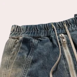 Broeken Heren*Kyril - Casual baggy herenjeans voor de zomer Blauw