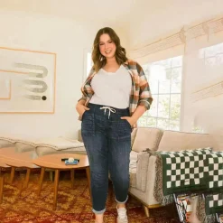 Broeken & Rokken Dames*LACEY - Rekbaar zomer joggerbroek