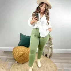 Broeken & Rokken Dames*LACEY - Rekbaar zomer joggerbroek