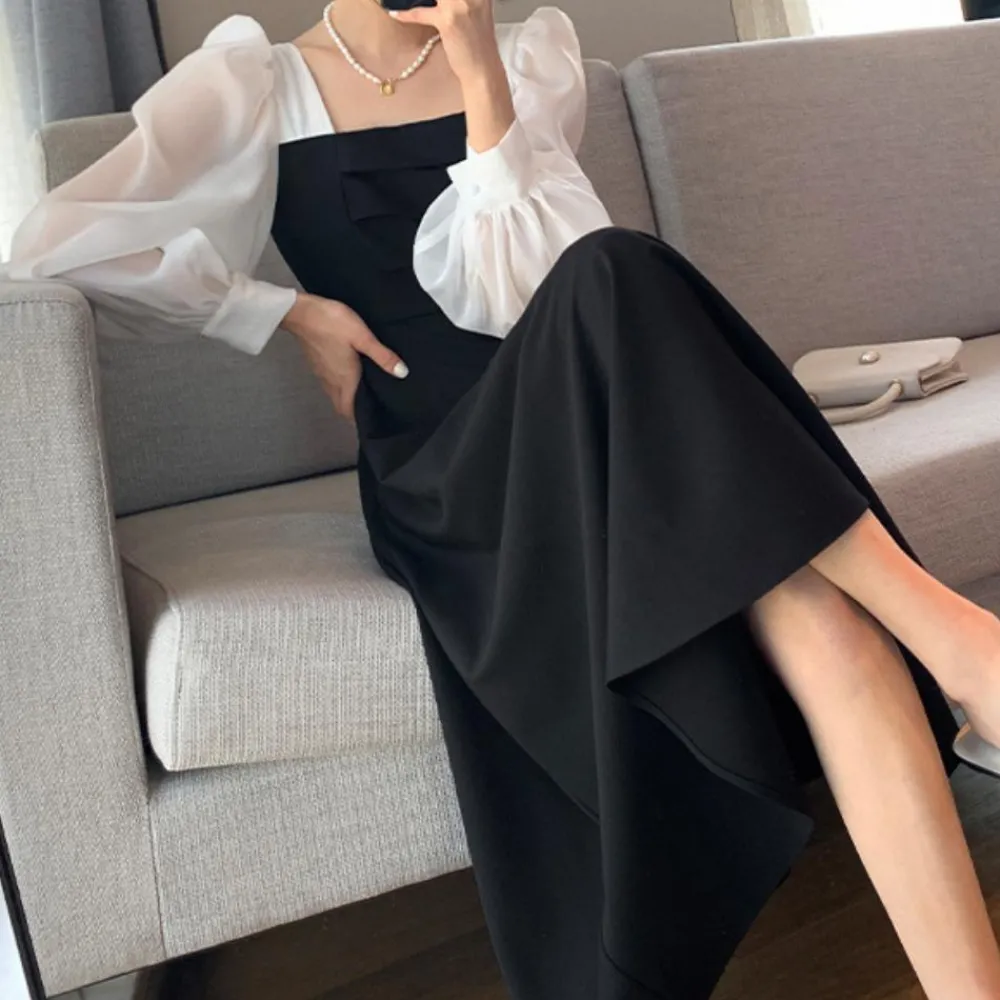 Jurken & Jumpsuits Dames*Ladinas - Moderne Elegante Zomer Damesjurk Zwart