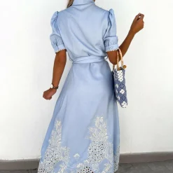 Jurken & Jumpsuits Dames*LAGERTHA - Elegante zomerse maxi jurk