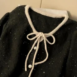 Sets Dames*LAIA - Luxe Gebreide Zomerset voor Dames Zwart