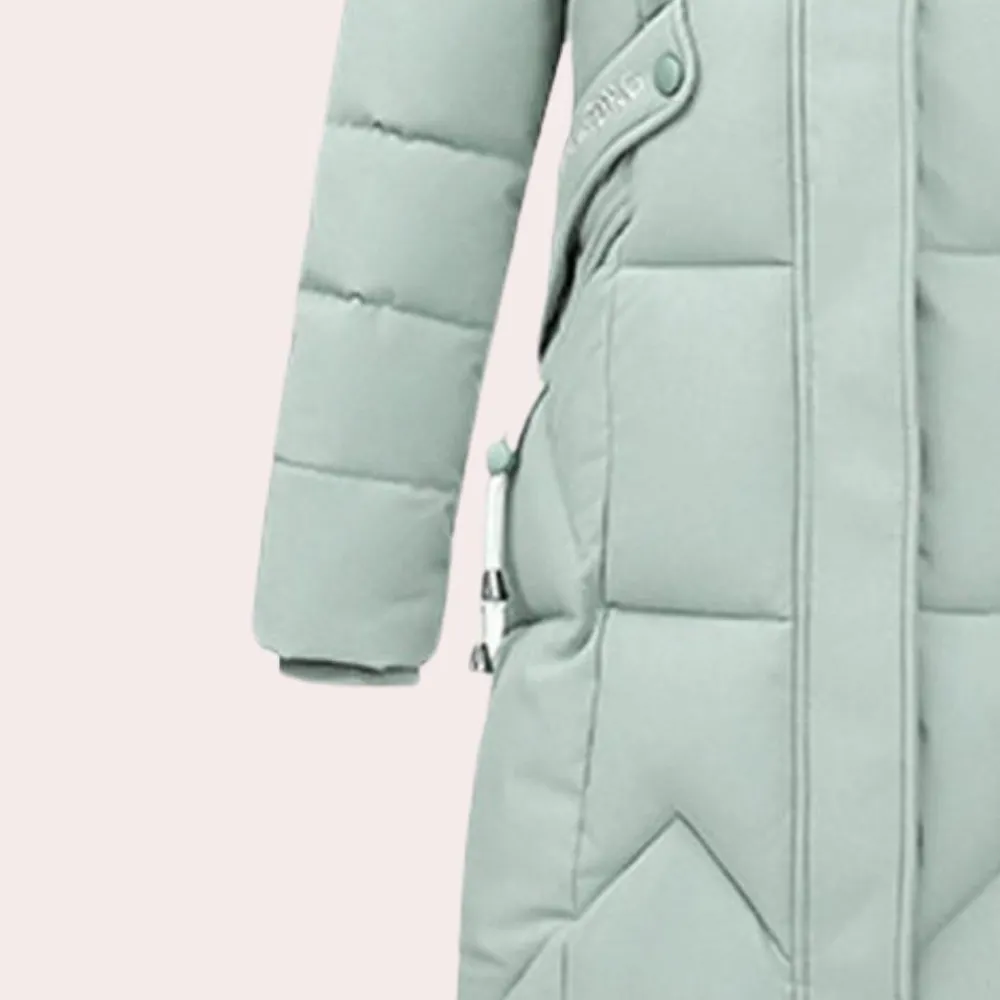 Jassen Dames*LANAI - Modieuze Winteroverjas voor Dames Groen