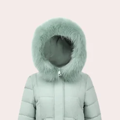 Jassen Dames*LANAI - Modieuze Winteroverjas voor Dames Groen