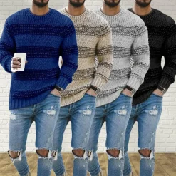 Truien & Vesten Heren*LANDYN - Grof gebreide Noorse zomerse trui voor heren