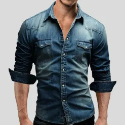 Shirts Heren*LARRY - Casual lange mouwen zomershirt