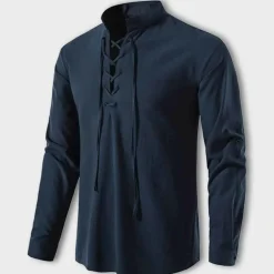Shirts Heren*LASZLO - Elegant V-hals shirt voor de Zomer