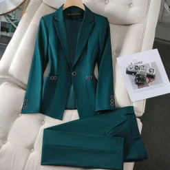 Sets Dames*LAURA - Elegante blazer en broek set voor de zomer