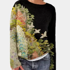 Truien & Vesten Dames*LAURA - Trendy Bedrukte Zomerse Trui voor Dames Gemengde kleur