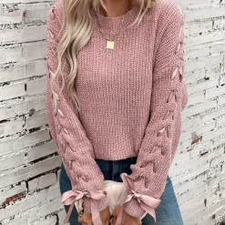 Truien & Vesten Dames*LAWRENCIA - Modieuze Zomerse Trui voor Dames Roze