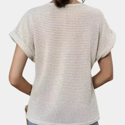 Topjes & Shirts Dames*Lazda - Stijlvol Zomert-shirt met ronde hals