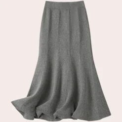 Broeken & Rokken Dames*LECEA - Comfortabele Zomerrok voor Dames Grijs