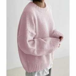 Truien & Vesten Dames*LEENA - Luchtige zomerse casual trui voor vrouwen Roze