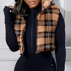 Truien & Vesten Dames*LEI - Stijlvol Zomervest voor Dames Khaki