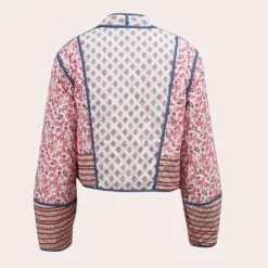 Jassen Dames*LEINA - Luchtig Casual Bloemenjasje voor Dames - Perfect voor de Zomer Roze