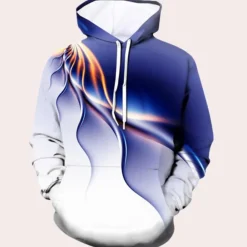 Truien & Vesten Heren*Lenci - Trendy Lichtafdruk Zomer Hoodie voor Mannen