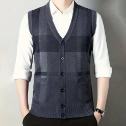 Truien & Vesten Heren*LEONEL - Stijlvol zomer vest voor mannen