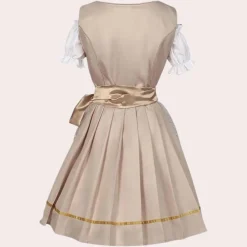 Jurken & Jumpsuits Dames*Leonor - Luxe Beierse Zomerjurk voor dames Khaki