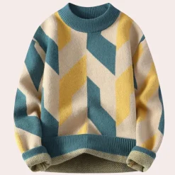 Truien & Vesten Heren*Leroux - Stijlvolle gebreide casual herensweater voor de zomer