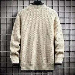 Jassen Heren*LEROY - Zachte en grof gebreide zomerse trui