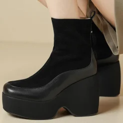 Damesschoenen*LESHAH - Comfortabele Zomerlaarzen voor Dames Zwart