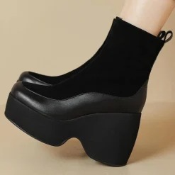 Damesschoenen*LESHAH - Comfortabele Zomerlaarzen voor Dames Zwart