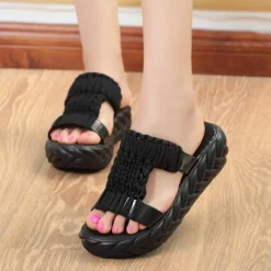 Damesschoenen*Lia - Trendy zomersandalen met vlechten voor een zorgeloze zomer