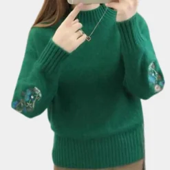 Truien & Vesten Dames*Lichte damestrui met bloemenborduursel voor de zomer