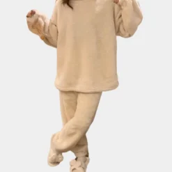 Sets Dames*Lichte en luchtige pyjamaset voor dames - Perfect voor de zomer Beige