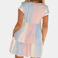 Jurken & Jumpsuits Dames*Lichtgewicht en kleurrijke damesjurk voor de zomer