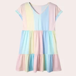 Jurken & Jumpsuits Dames*Lichtgewicht en kleurrijke damesjurk voor de zomer