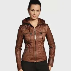 Leren Jassen Dames|Jassen Dames*LIESL - Leren zomerjas voor dames - Perfect voor Lente en Zomer