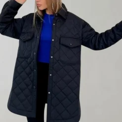 Jassen Dames*Lii - Stijlvolle lange damesjas voor de zomer Zwart