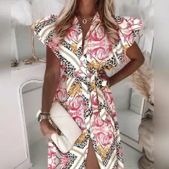 Jurken & Jumpsuits Dames*LILIANA - Modieuze zomerse midi-jurk