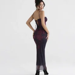 Jurken & Jumpsuits Dames*LILLIE - Elegante slim fit zomerjurk Paars