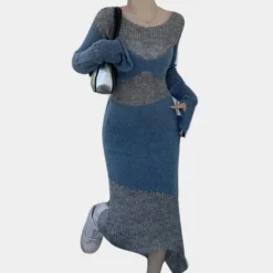 Jurken & Jumpsuits Dames*LILLY - Zomerse Klassieke Jurk voor Dames Grijs