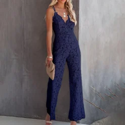 Jurken & Jumpsuits Dames*LILOU - Elegante zomer jumpsuit