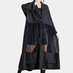 Jassen Dames*LINZEIGH - Elegante Zomer Trench Coat voor Dames