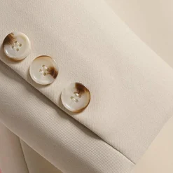 Jassen Dames*LISA - Luchtige lange blazer met riem voor dames, perfect voor de zomer