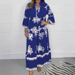 Jurken & Jumpsuits Dames*Lisette - Elegante lange zomerjurk voor dames