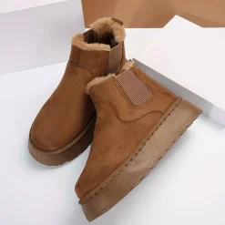 Damesschoenen*LOISA - Zomerse laarzen met dikke zool Lichtbruin