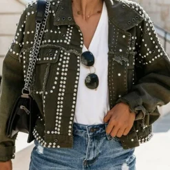 Jassen Dames*LOKOMOTIV - Lente/Zomerjas met klinknagels